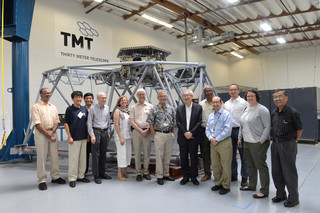 TMT International Observatory Board of Directors Visit the project’s technical laboratory on 31 July, 2018.