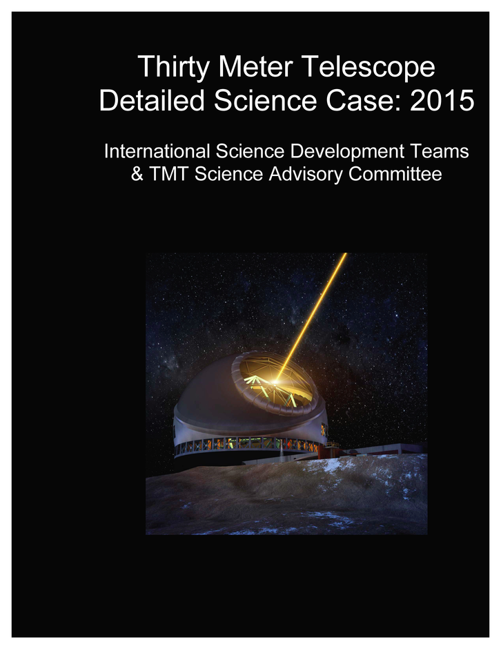 TMT's Detailed Science Case