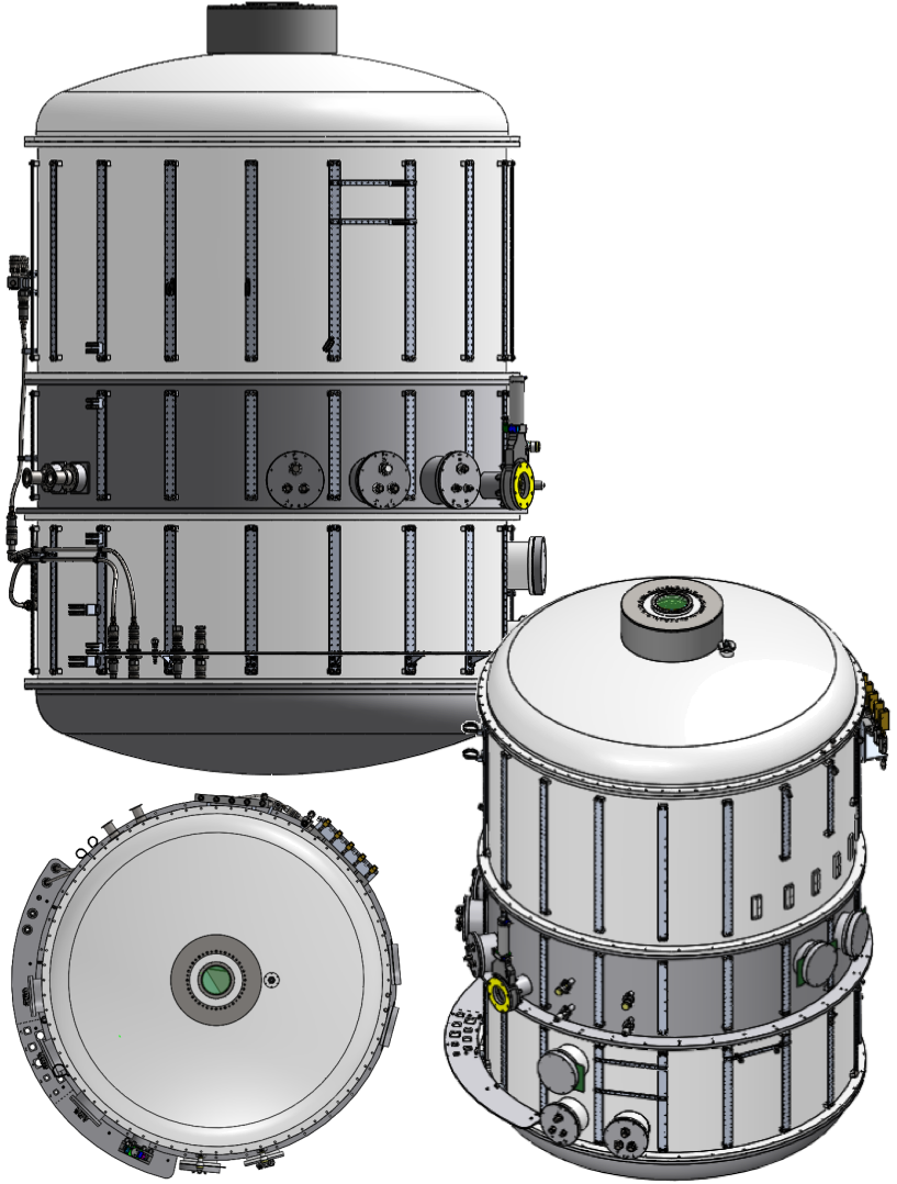 Rendering of the vacuum vessel for tmt infrared imaging spectrograph %28iris%29 science cryostat.